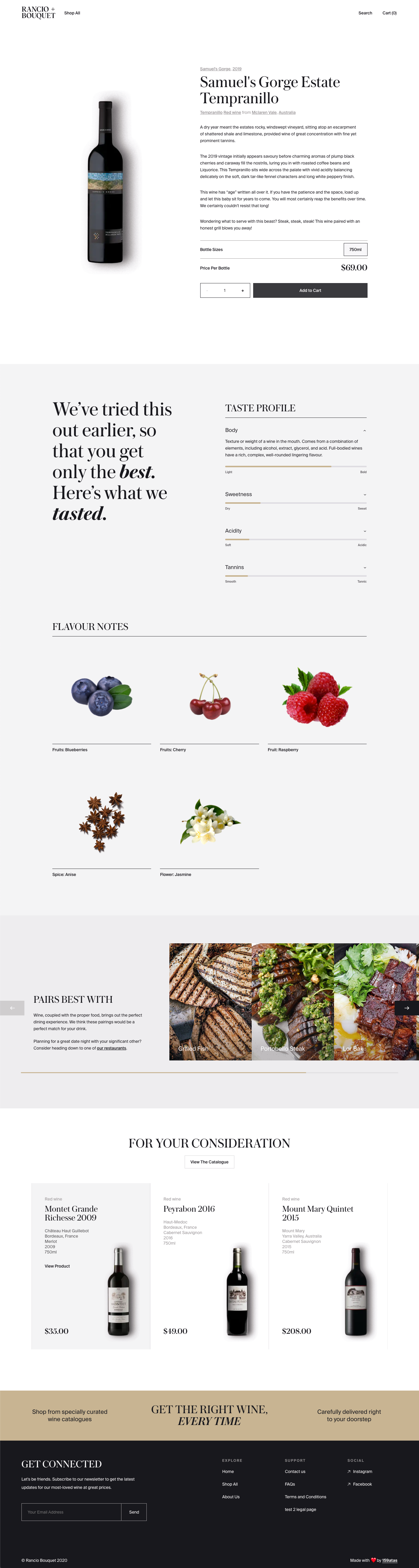Featured visual of Rancio + Bouquet